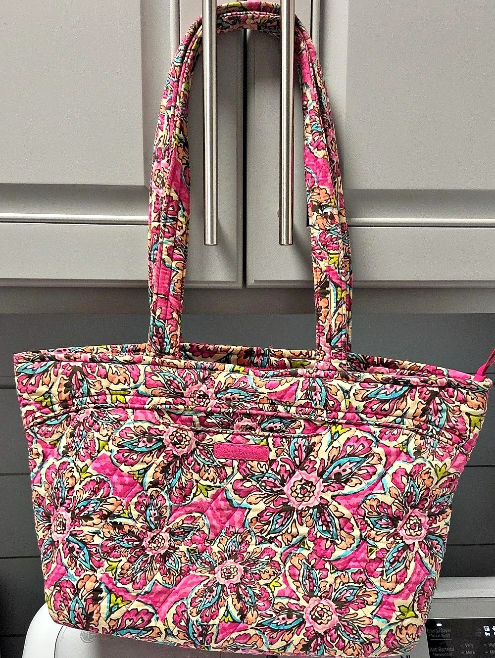Vera Bradley Original Vera Tote, Retired & Disccontinued Sunburst Floral.
